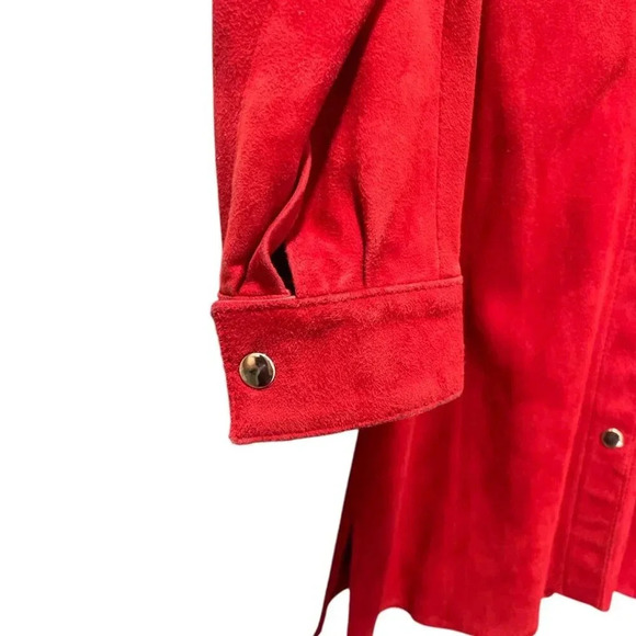 Lopez Taibo Argentinian Handmade Leather Suede Shirt Jacket with Sash Belt, S/M - Picture 3 of 13